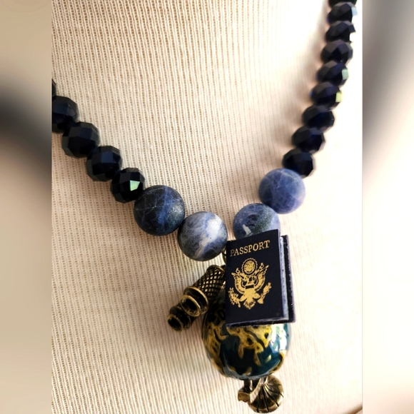 🌏 "See the World" Handcrafted Necklace 🌏 - One of a Kind - Picture 4 of 10